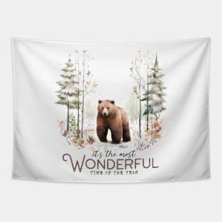 Winter Woodland Quote Tapestry