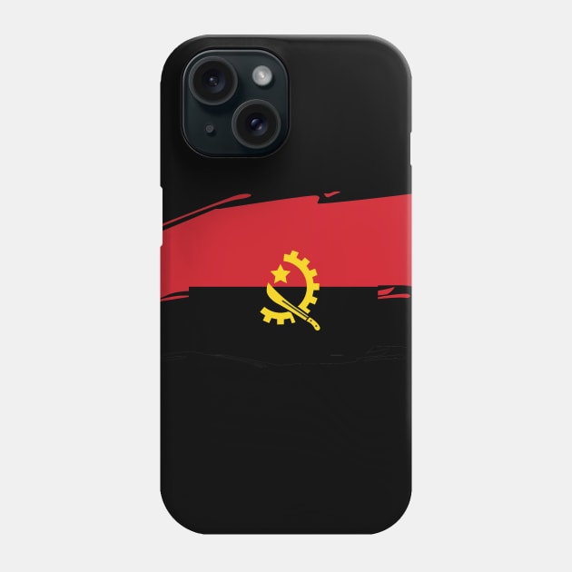 Angola painted flag Phone Case by Luso Store