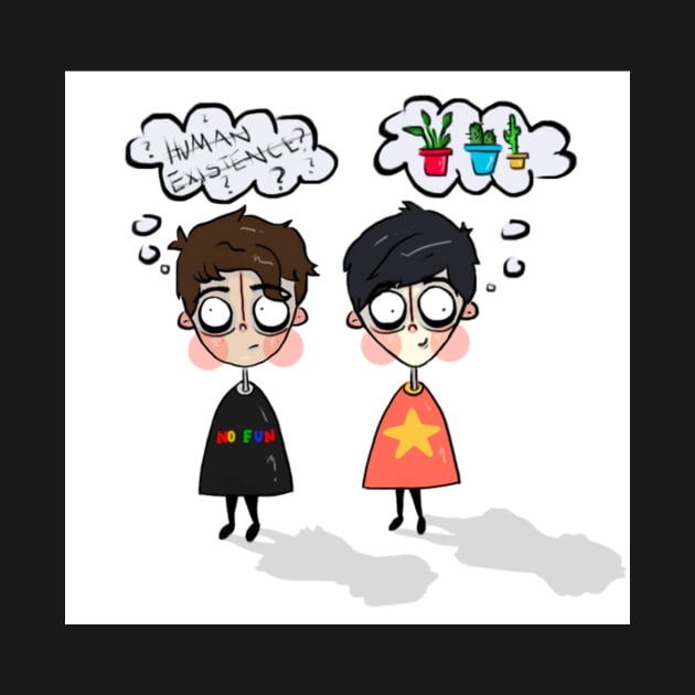 Dan and Phil by addelinreplogle