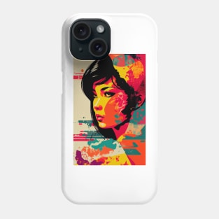 Vintage woman in pop-art style Phone Case