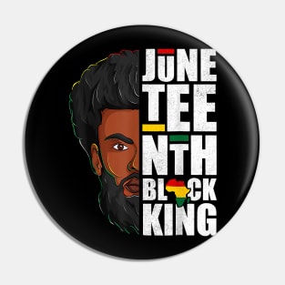 Juneteenth, Black King, Black Father, Black Man, Balck Lives Matter Pin