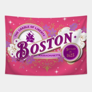 Boston Vintage in Pink Tapestry