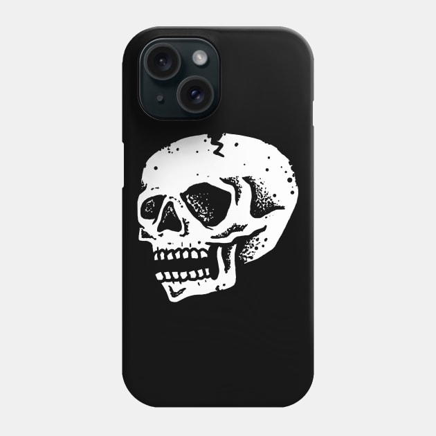 Gothic Grinning Bones Phone Case by machmigo