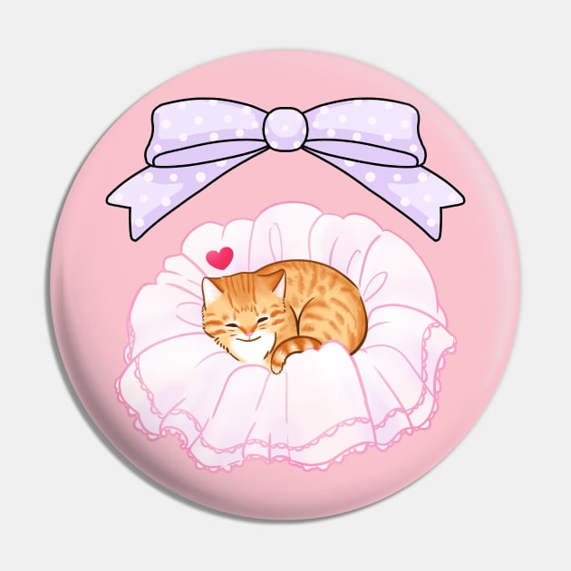 Petticoat Cat Orange Tabby Pin by Kittykaya