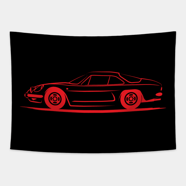 Renault Alpine A110 Red Tapestry by PauHanaDesign