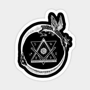 Ouroboros alchemy symbol Magnet