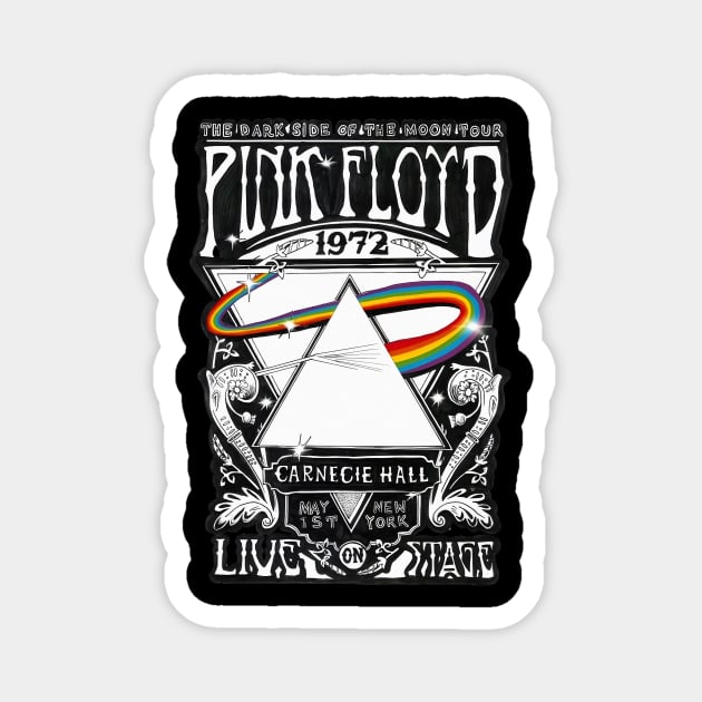 The Dark Side Floyd The Moon 1972 Magnet by AsafSlook