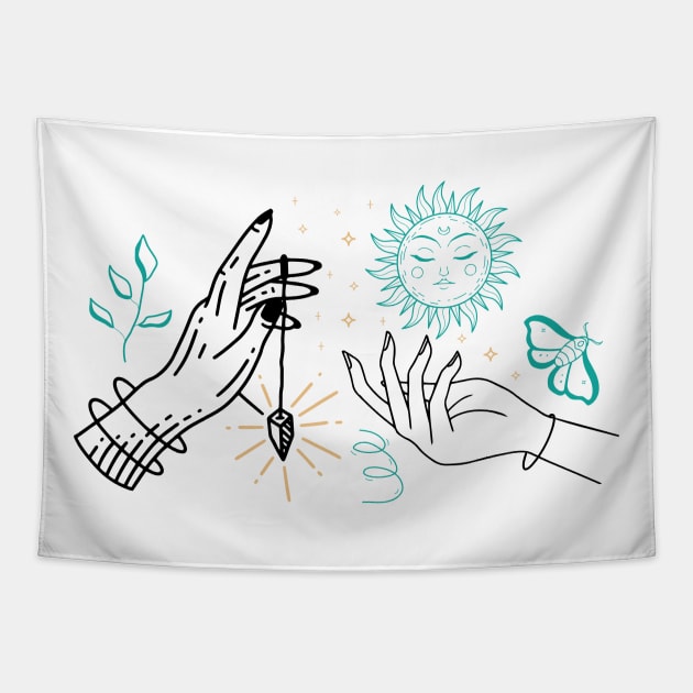 Celestial Hands Tapestry by Venus Complete