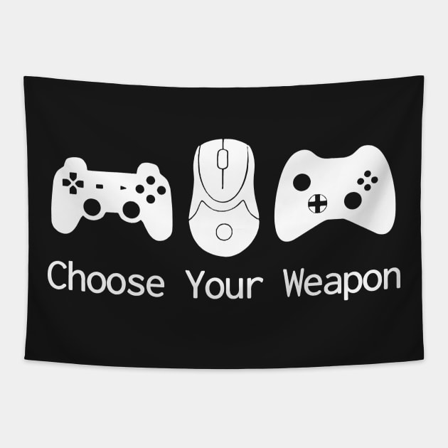 Choose Your Weapon Tapestry by allysontx
