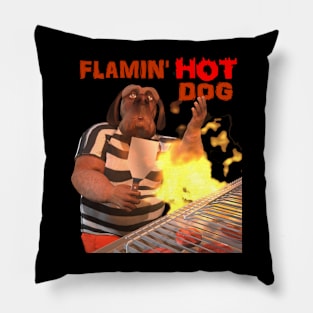 Flamin' HOT Dog Pillow