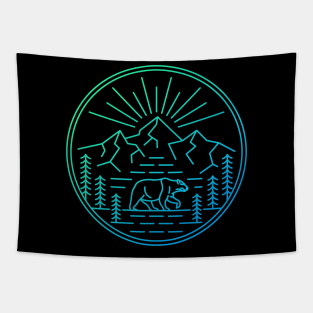 Wilderness Bear Tapestry