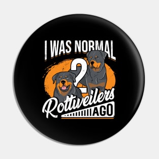 Rottweiler Rottie Mom Mother of 2 Rotts Gift Pin