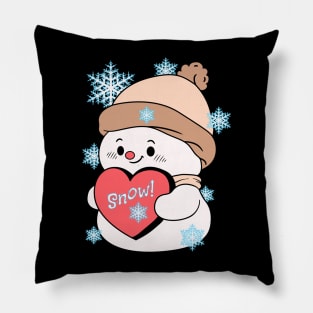 Snow Lover's Baby Snowman Pillow