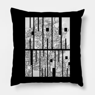 Kuala Lumpur, Malaysia City Map Typography - Light Pillow