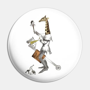 giraffe jester Pin