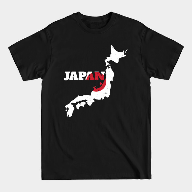 Japan map flag, Japan Falg - Japan - T-Shirt