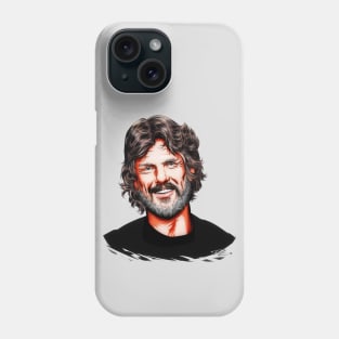 Kris Kristofferson - An illustration by Paul Cemmick Phone Case