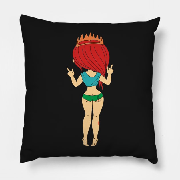 Cute Princess Pillow by idiotstile