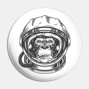 Astronaut Gorilla Pin