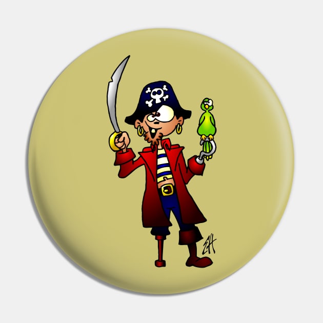 Pirate Pin by Cardvibes