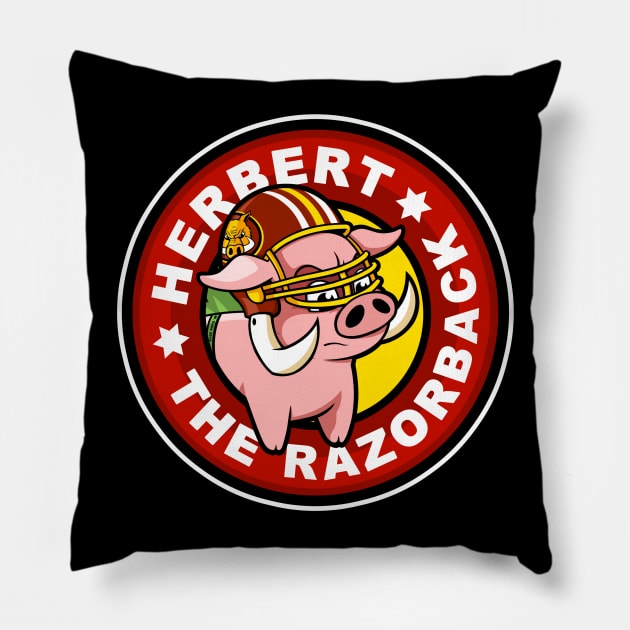 Sunnydale Razorbacks' Herbert Pillow by wloem