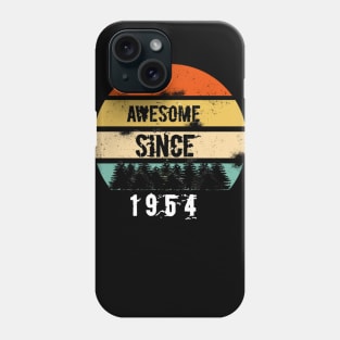 Awesome Since 1954 66th 65th birthday gift shirt Phone Case