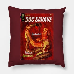 Doc Savage Gold Key Comic Cover Pillow