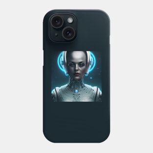 Cyborg Space Alien Girl Phone Case