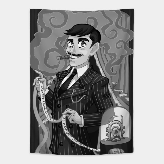 Gomez Addams Vintage Tapestry by Von Plundercat