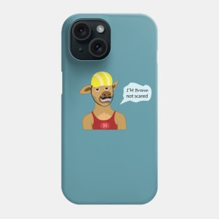 I'm Brave Not Scared Phone Case