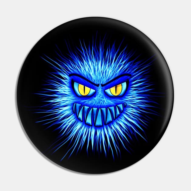 Blue monster design or blue virus in disguise Pin by Montanescu