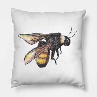 Bee watercolour painting Pillow