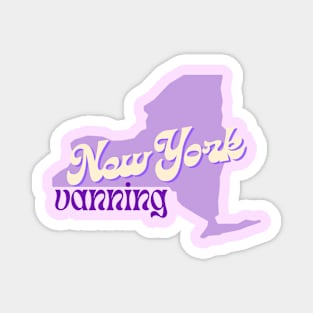 New York Vanning (Groovy Purple) Magnet