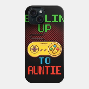 Promoted To Auntie T-Shirt Unlocked Gamer Leveling Up Phone Case