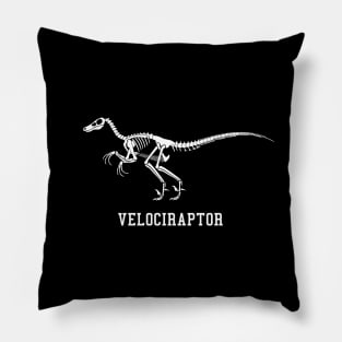 Velociraptor skeleton Pillow