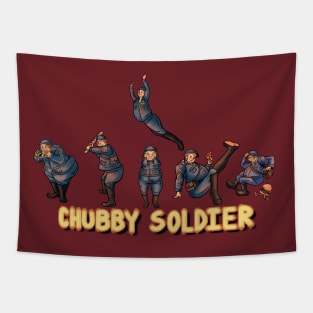 Chubby soldier Tapestry