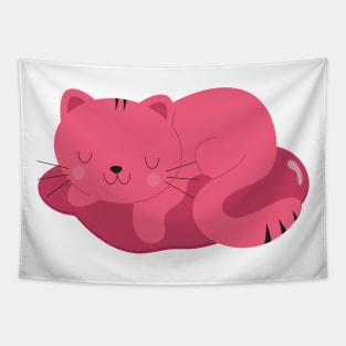 Cutie Sleeping Cat Tapestry