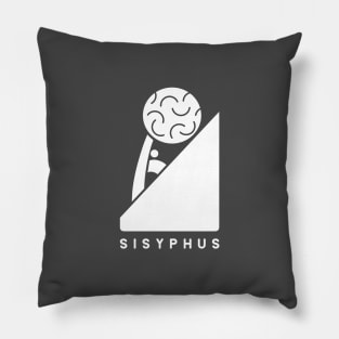 Sisyphus,Minimalist design for ancient Greek mythology fans Pillow