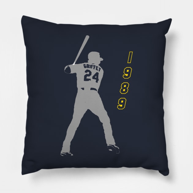 Ken Griffey Jr 1989 Rookie Year Pillow by Pastime Pros