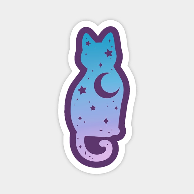 Starry Cat Magnet by Starling