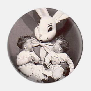 Evil Easter Bunny with twins Pin