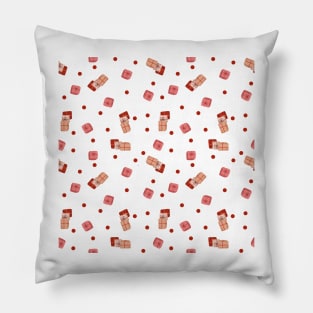 Christmas Gifts Pattern Design 5, Red Pillow