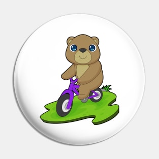 Bear Bicycle Pin