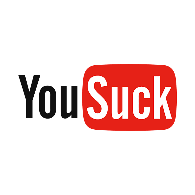 YouTube You Suck logo parody by A Mango Tees