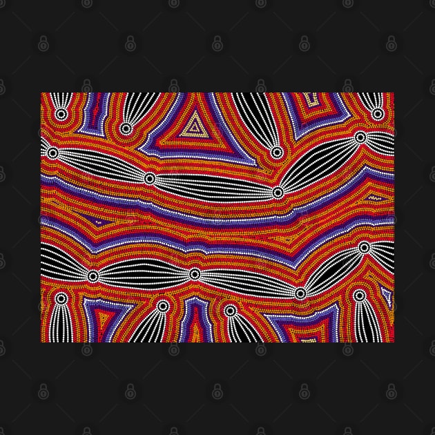 Aboriginal Art - Neurum Creek Bush Tracks by hogartharts