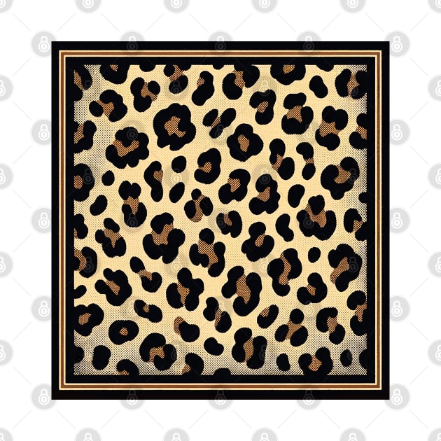 Safari Chic Leopard Print Fabric by Gold Turtle Lina