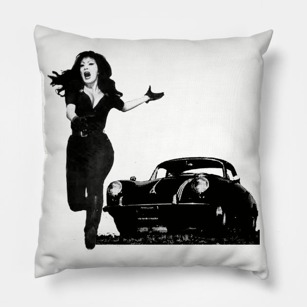 Run Tura, Run! Pillow by Tura Satana Inc