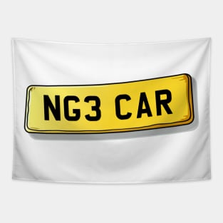 NG3 CAR Carlton Number Plate Tapestry