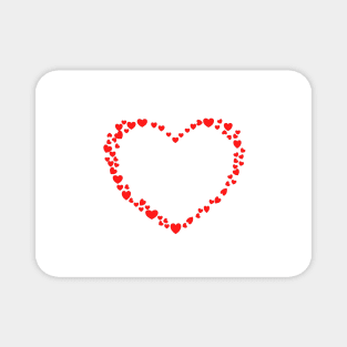 Red hearts Magnet