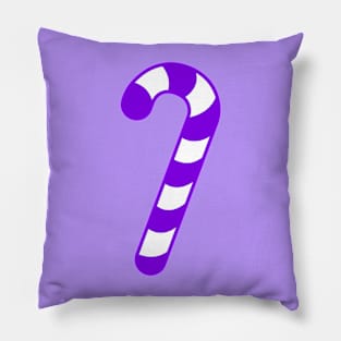 LARGE PURPLE CANDY CANE - CUTE CHRISTMAS DESIGN Pillow